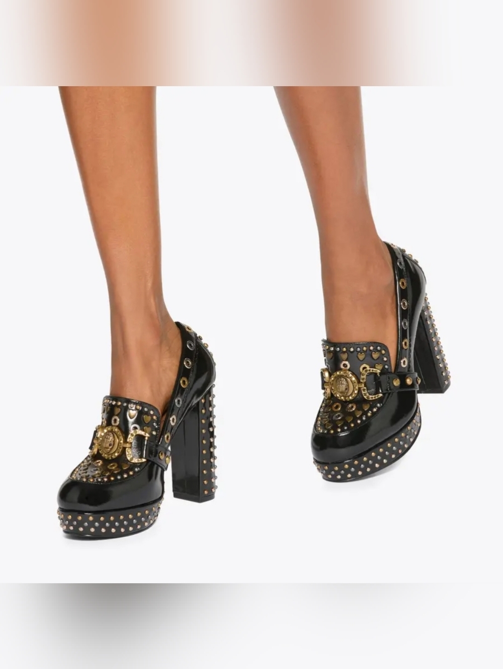 KURT GEIGER MANSION LOAFER PLATFORMS MSRP$318